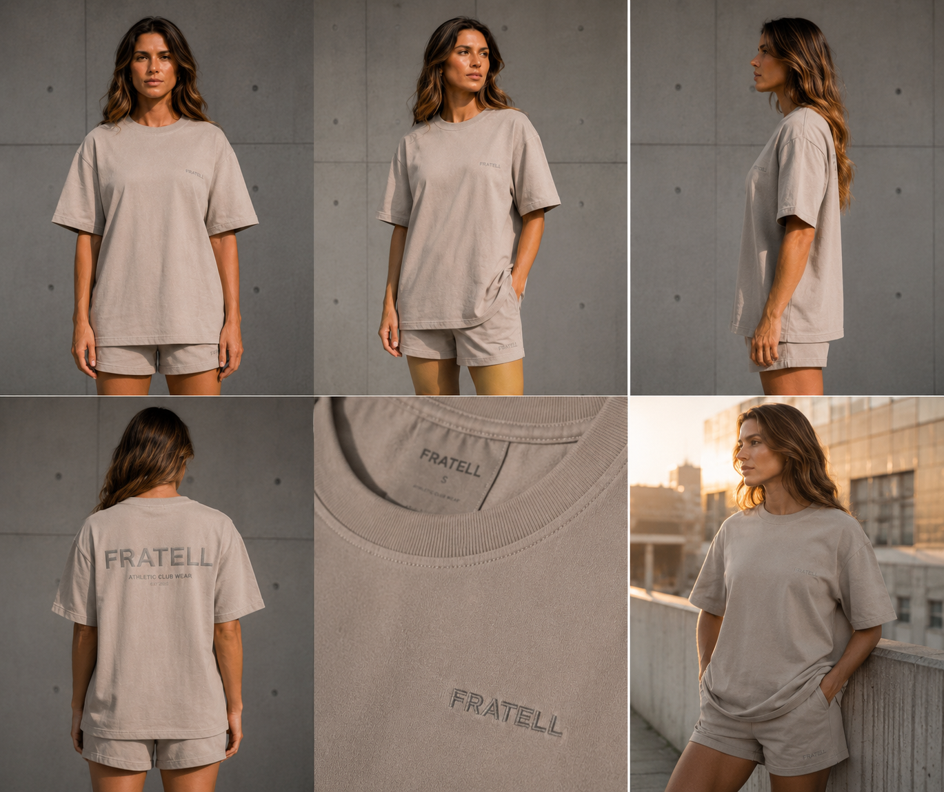 FRATELL Oversized Athletic Tee – Damen 285-GSM